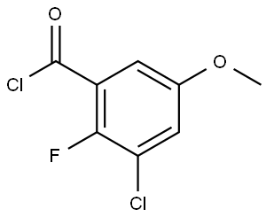 3-Chloro-2-fluoro-5-methoxybenzoyl chloride Structure