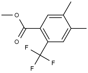 Methyl 4,5-dimethyl-2-(trifluoromethyl)benzoate Structure