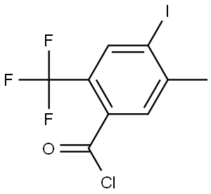 4-Iodo-5-methyl-2-(trifluoromethyl)benzoyl chloride Structure