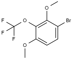 1-Bromo-2,4-dimethoxy-3-(trifluoromethoxy)benzene Structure