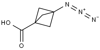 3-azidobicyclo[1.1.1]pentane-1-carboxylic acid Structure