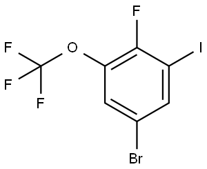 5-Bromo-2-fluoro-1-iodo-3-(trifluoromethoxy)benzene Structure