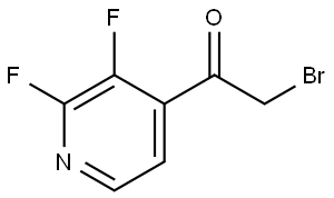 2-Bromo-1-(2,3-difluoro-4-pyridinyl)ethanone Structure