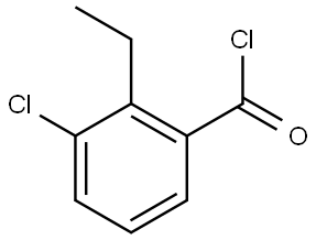 3-chloro-2-ethylbenzoyl chloride Structure