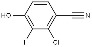 2-Chloro-4-hydroxy-3-iodobenzonitrile Structure