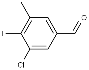 3-Chloro-4-iodo-5-methylbenzaldehyde Structure