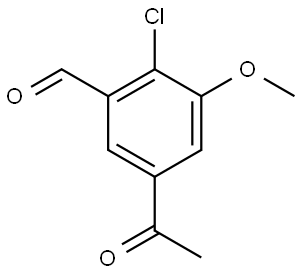 5-Acetyl-2-chloro-3-methoxybenzaldehyde Structure