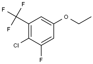 2-chloro-5-ethoxy-1-fluoro-3-(trifluoromethyl)benzene Structure