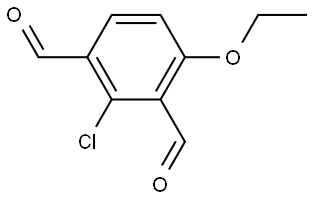 2-Chloro-4-ethoxy-1,3-benzenedicarboxaldehyde Structure