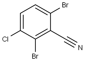 2,6-Dibromo-3-chlorobenzonitrile Structure