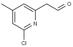 2-(6-chloro-4-methylpyridin-2-yl)acetaldehyde Structure