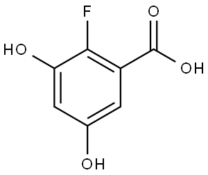 2-Fluoro-3,5-dihydroxybenzoic acid Structure