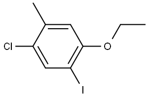 1-chloro-4-ethoxy-5-iodo-2-methylbenzene Structure