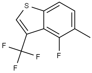 4-fluoro-5-methyl-3-(trifluoromethyl)benzo[b]thiophene Structure