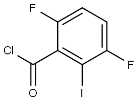 3,6-Difluoro-2-iodobenzoyl chloride 구조식 이미지