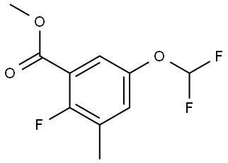 Methyl 5-(difluoromethoxy)-2-fluoro-3-methylbenzoate Structure