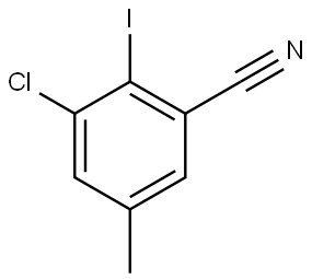 3-Chloro-2-iodo-5-methylbenzonitrile Structure