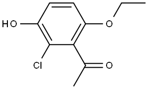 1-(2-Chloro-6-ethoxy-3-hydroxyphenyl)ethanone Structure