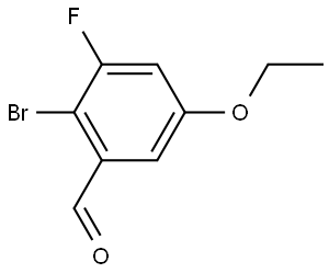 2-Bromo-5-ethoxy-3-fluorobenzaldehyde Structure