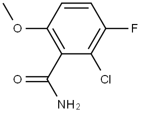 2-Chloro-3-fluoro-6-methoxybenzamide Structure