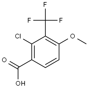 2-Chloro-4-methoxy-3-(trifluoromethyl)benzoic acid Structure