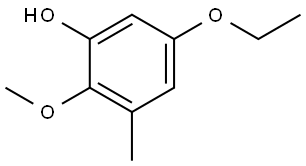 5-ethoxy-2-methoxy-3-methylphenol Structure