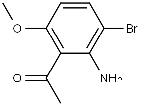 1-(2-Amino-3-bromo-6-methoxy-phenyl)-ethanone Structure