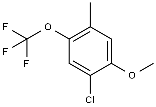 1-Chloro-2-methoxy-4-methyl-5-(trifluoromethoxy)benzene Structure