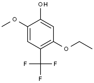 5-ethoxy-2-methoxy-4-(trifluoromethyl)phenol Structure