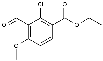 Ethyl 2-chloro-3-formyl-4-methoxybenzoate Structure