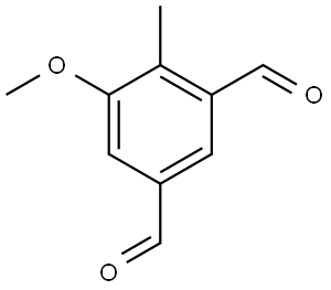 5-Methoxy-4-methyl-1,3-benzenedicarboxaldehyde 구조식 이미지