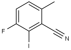 3-Fluoro-2-iodo-6-methylbenzonitrile Structure