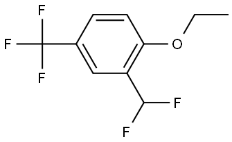 2-(Difluoromethyl)-1-ethoxy-4-(trifluoromethyl)benzene Structure