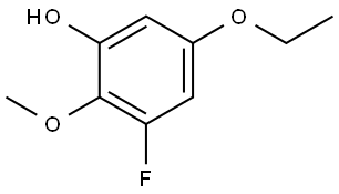 5-Ethoxy-3-fluoro-2-methoxyphenol Structure