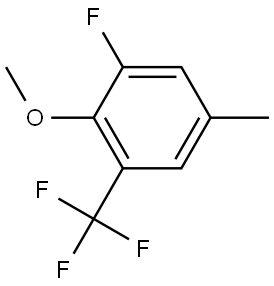 1-Fluoro-2-methoxy-5-methyl-3-(trifluoromethyl)benzene Structure