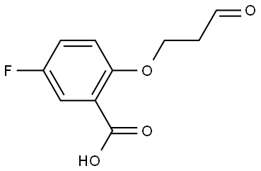 5-fluoro-2-(3-oxopropoxy)benzoic acid Structure