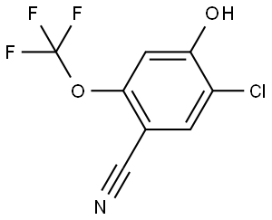 5-Chloro-4-hydroxy-2-(trifluoromethoxy)benzonitrile Structure