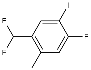 1-(difluoromethyl)-4-fluoro-5-iodo-2-methylbenzene Structure