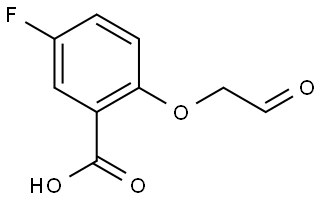 5-fluoro-2-(2-oxoethoxy)benzoic acid Structure