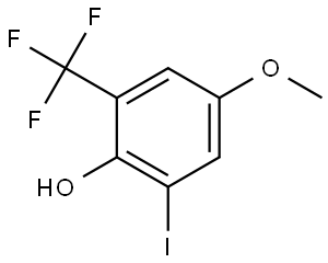 2-iodo-4-methoxy-6-(trifluoromethyl)phenol Structure