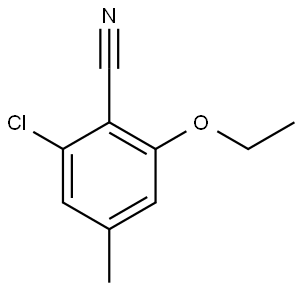 2-Chloro-6-ethoxy-4-methylbenzonitrile Structure