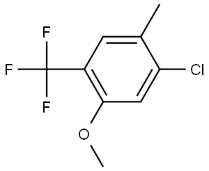 1-Chloro-5-methoxy-2-methyl-4-(trifluoromethyl)benzene Structure