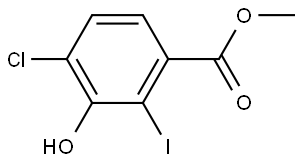 methyl 4-chloro-3-hydroxy-2-iodobenzoate Structure