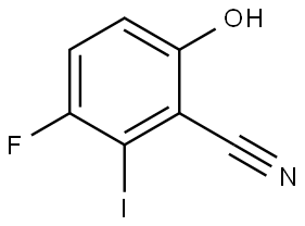 3-fluoro-6-hydroxy-2-iodobenzonitrile Structure