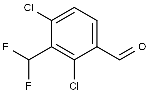 2,4-dichloro-3-(difluoromethyl)benzaldehyde Structure