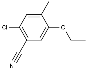 2-Chloro-5-ethoxy-4-methylbenzonitrile 구조식 이미지