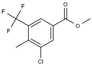 Methyl 3-chloro-4-methyl-5-(trifluoromethyl)benzoate Structure