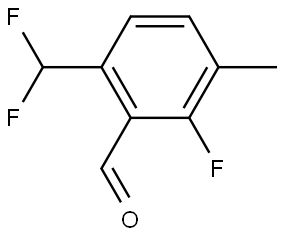 6-(difluoromethyl)-2-fluoro-3-methylbenzaldehyde Structure