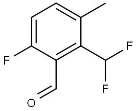 2-(difluoromethyl)-6-fluoro-3-methylbenzaldehyde Structure