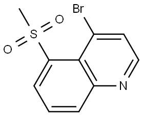 4-Bromo-5-(methylsulfonyl)quinoline Structure